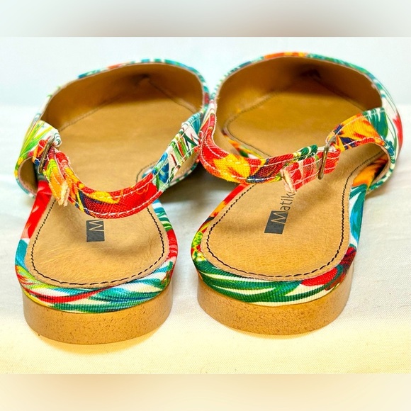 NWB Matiko Lori Sling-Back Shoes in Hawaiian Print, Pointed Toes, 6.5 US (37 EU) - Picture 6 of 13